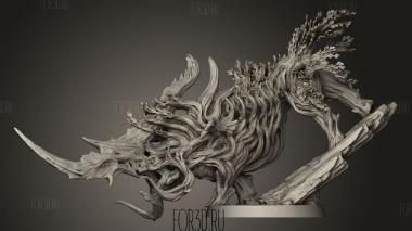 Носорог 3d stl модель для ЧПУ