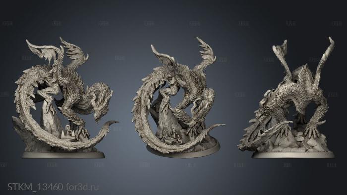 Fantasy Legendarium Dragons Liars Eye Gouger stl model for CNC