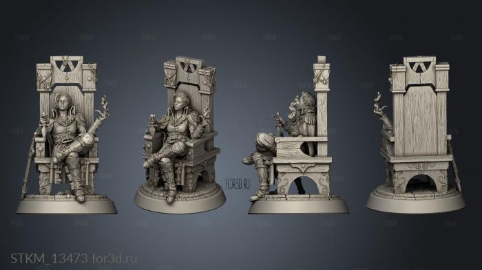 Fantasy Legendarium Dragons Liars Smiling Debra Sitting 3d stl модель для ЧПУ