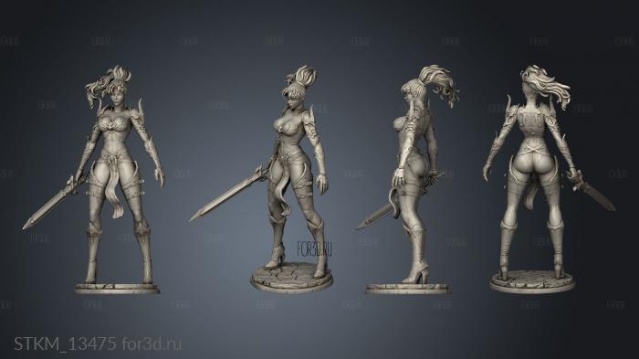 Fantasy Warrior 3d stl модель для ЧПУ