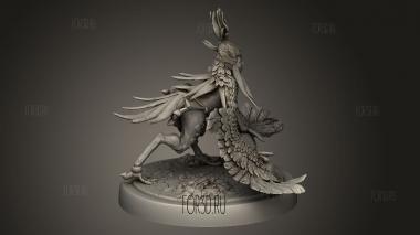 Чудовищное Неистовство,Леди-Гарпия Молится 3d stl модель для ЧПУ
