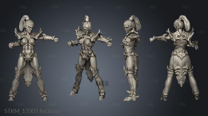 Dark Elves Fist Elf Challenger 3d stl модель для ЧПУ