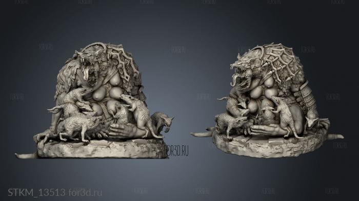 Outbreak The Broodmother Brood mom stl model for CNC