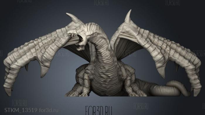 EPIC Primeval Dragon stl model for CNC