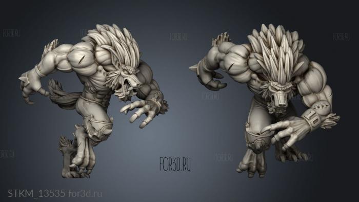 Eternals Werewolf stl model for CNC