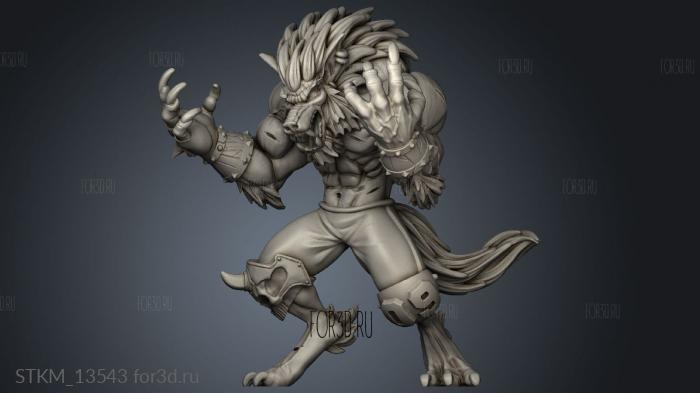 Eternals Werewolf stl model for CNC