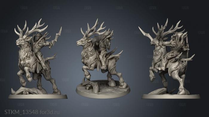 Sylvan Knights Stag Rider stl model for CNC