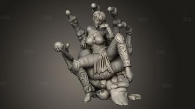 Волосы в лифчике Злой Лин 3d stl модель для ЧПУ