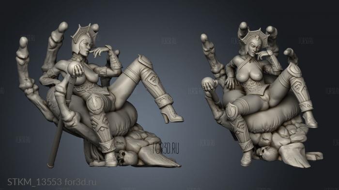 Evil Lyn naked stl model for CNC