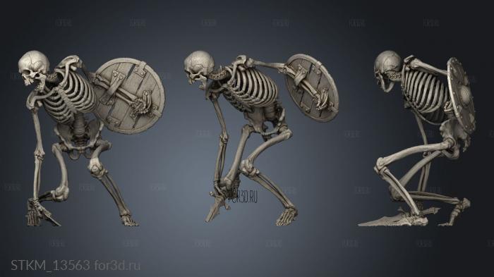 Evil Skeleton Warrior 3d stl модель для ЧПУ