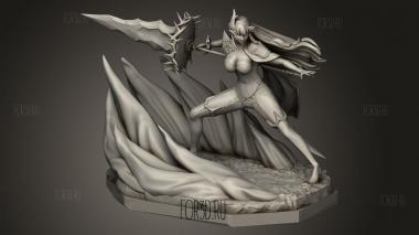 Падшая Сесилия Эпическая Семерка Баррига 3d stl модель для ЧПУ