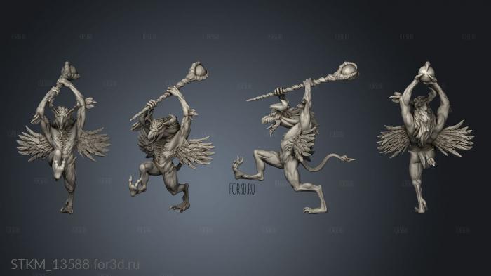 Fantasy Avril chaos tzeentch horror 3d stl модель для ЧПУ