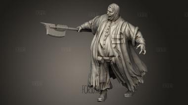 Фантастический Толстый Зомби Большой 3d stl модель для ЧПУ