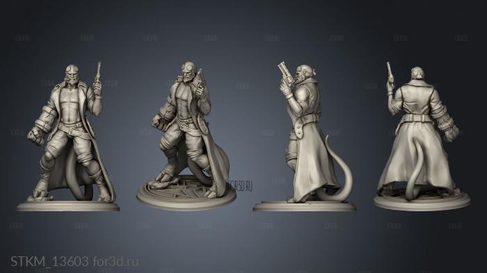 hellboy horns 3d stl модель для ЧПУ