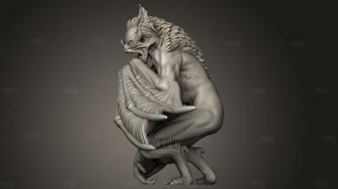 Фантастические Вампиры-Летучие Мыши 3d stl модель для ЧПУ