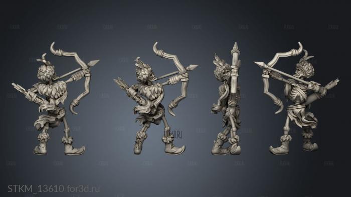 Fantasy Skeleton archer SSA 3d stl модель для ЧПУ