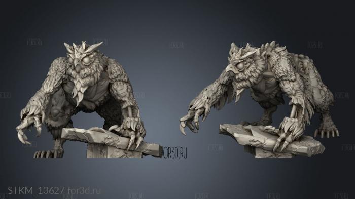 Demise Undead and Zombie Owlbear Following 3d stl модель для ЧПУ