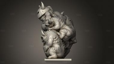 Жирные Бесы-Нурглинги 3d stl модель для ЧПУ