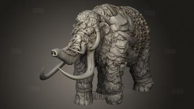 Всадник на Мамонте 3d stl модель для ЧПУ
