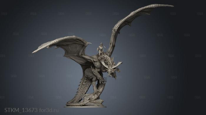 Flying Dragon bighorns 3d stl модель для ЧПУ