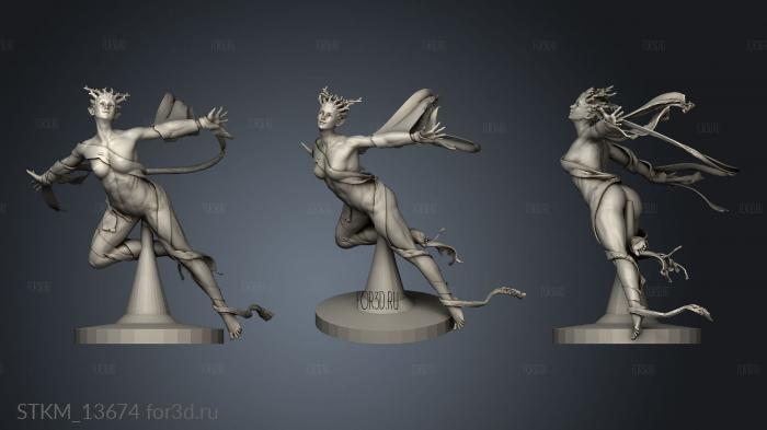 Flying Nymph dryad 3d stl модель для ЧПУ