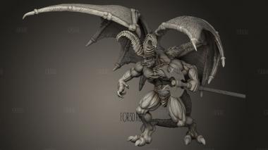 Рогатый дьявол мужского пола 3d stl модель для ЧПУ