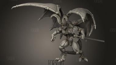 Рогатый дьявол мужского пола 3d stl модель для ЧПУ
