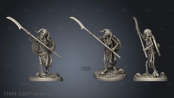 draugr undead skeleton infantry stl model for CNC