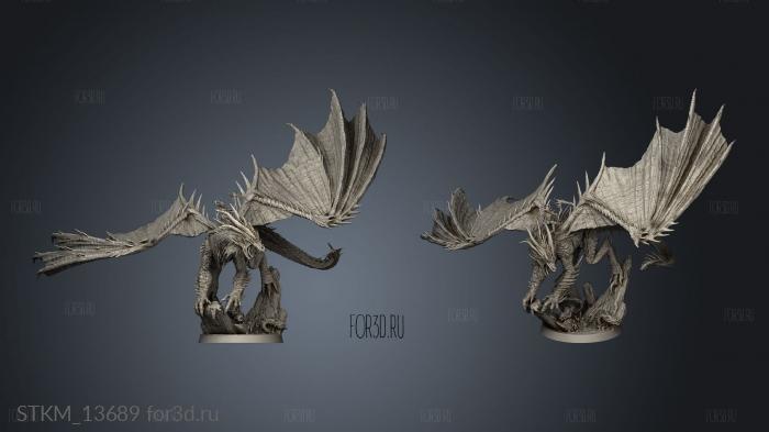 Inferno Dragon stl model for CNC