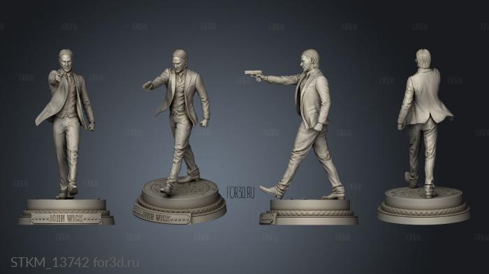 John Wick stl model for CNC