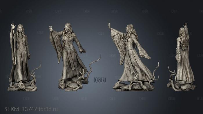 Galadriel statue 3d stl модель для ЧПУ