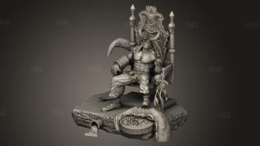 Трон Хеллбоя 3d stl модель для ЧПУ