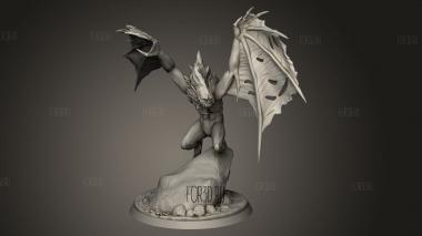 Гаргул 3d stl модель для ЧПУ