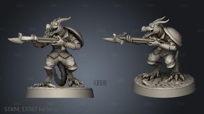 Dragon War Kobold Crossbow Troops stl model for CNC