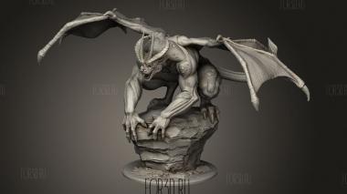 Дракон-Горгульи 3d stl модель для ЧПУ