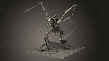 Генерал Гривус 3d stl модель для ЧПУ