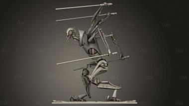Генерал Гривус 3d stl модель для ЧПУ