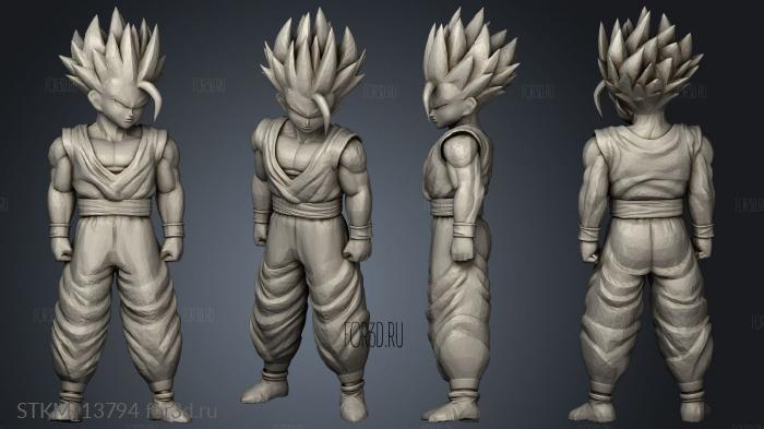 Gohan ssj Dragon Ball 3d stl модель для ЧПУ