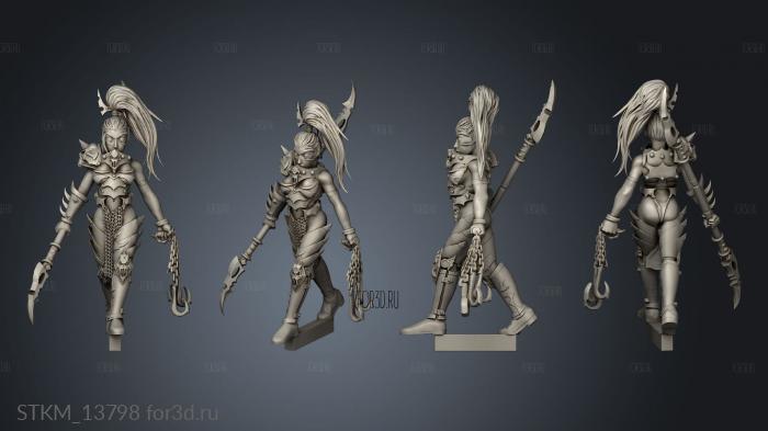 heroes batch dark elf princess 3d stl модель для ЧПУ