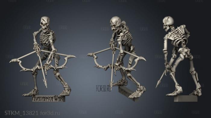 heroes batch skeleton archer stl model for CNC