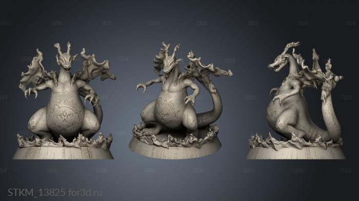 Gigantimax Charizard stl model for CNC