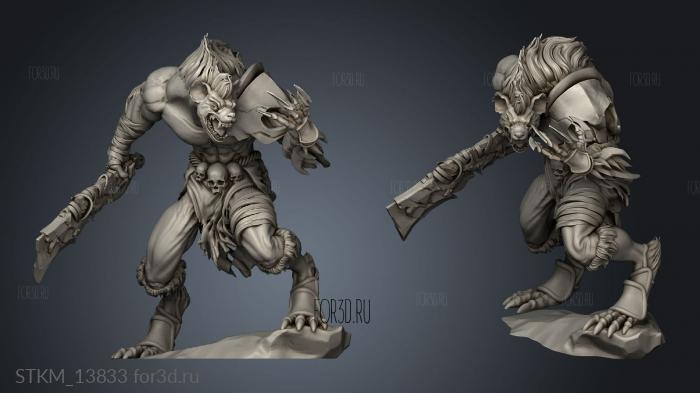 Gnolls Death Knight 3d stl модель для ЧПУ