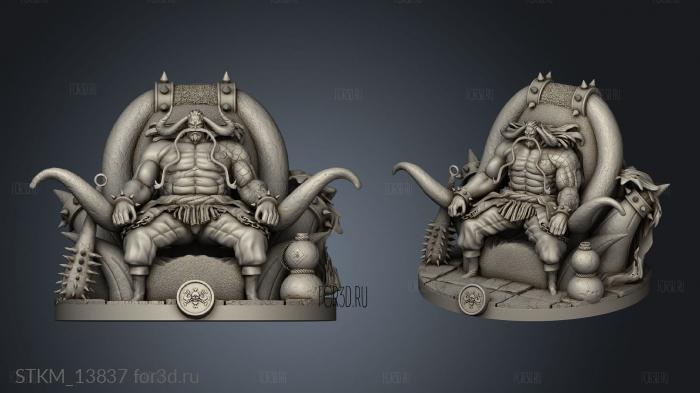 Kaido on throne 3d stl модель для ЧПУ