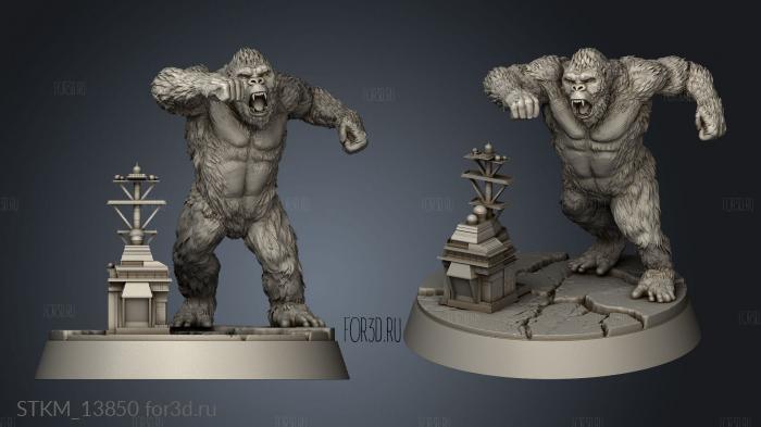 Godzilla vs Kong Figure Kongone stl model for CNC