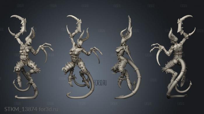 gone and Temptation Agony Daemonettes Demonte 3d stl модель для ЧПУ