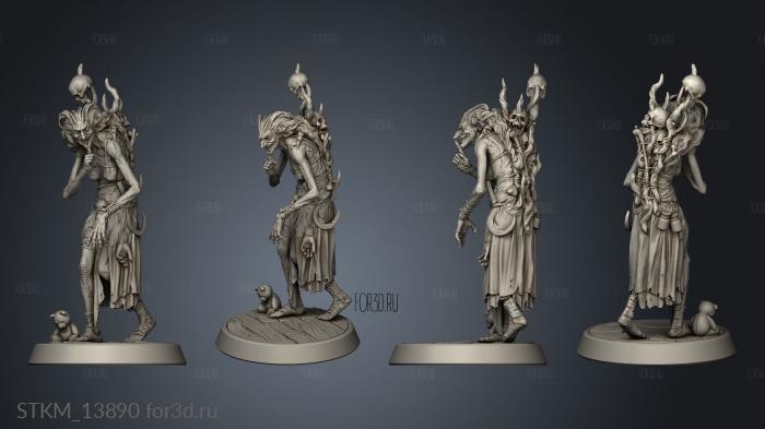 Grannys Prophecy Night Hag stl model for CNC