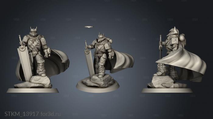 Gutz Crazed Marine Captain Berserk stl model for CNC