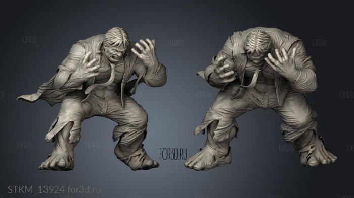 Hulk DIORAMA Baner stl model for CNC