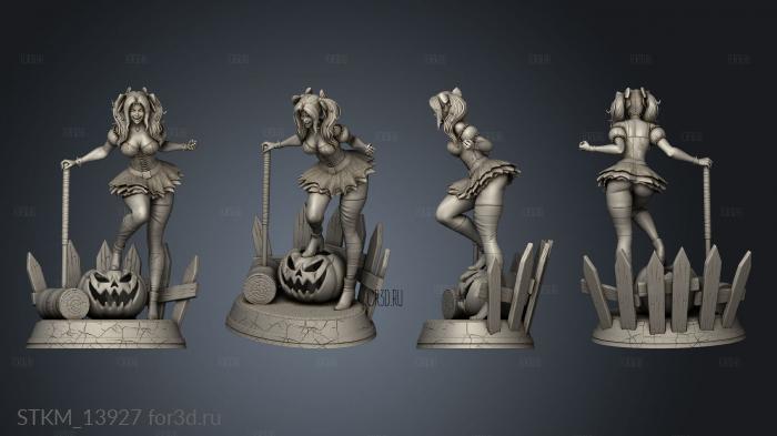 Harley Quinn Halloween 3d stl модель для ЧПУ