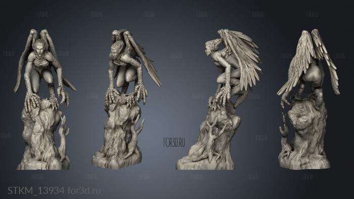 harpies BSG sitting harpy in 3d stl модель для ЧПУ